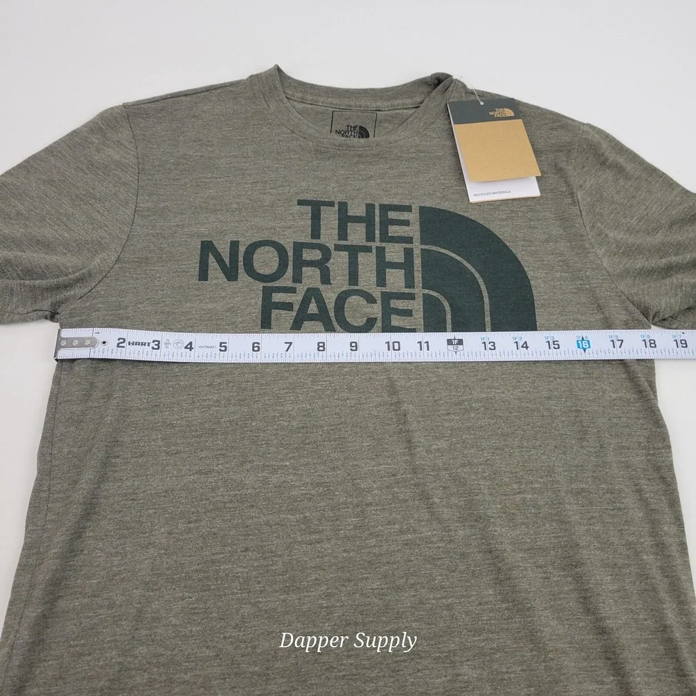 The North Face‎ Men's Small Tee Taupe Green Heather Slime Fit New